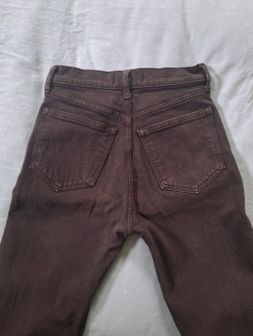 Abercrombie High Rise 90s Relaxed Jean 23 X-Short / 000 XS Brown - Picture 7 of 7